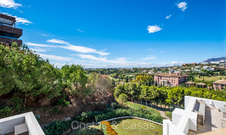 Modern frontline golf penthouse with stunning golf and sea views for sale in a 5* golf resort in Marbella - Benahavis 73696 