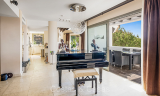 Modern frontline golf penthouse with stunning golf and sea views for sale in a 5* golf resort in Marbella - Benahavis 73962 