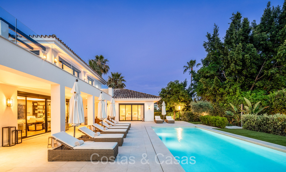 Luxurious renovated modern Mediterranean villa for sale, frontline golf in Nueva Andalucia, Marbella 73872