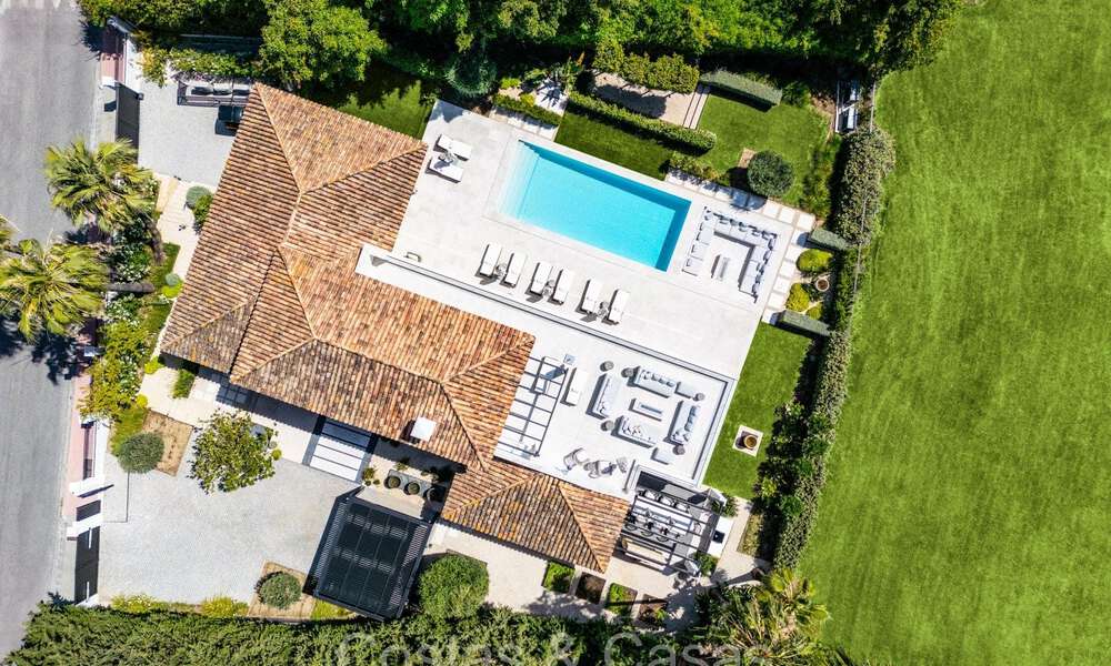 Luxurious renovated modern Mediterranean villa for sale, frontline golf in Nueva Andalucia, Marbella 73873