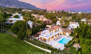 Luxurious renovated modern Mediterranean villa for sale, frontline golf in Nueva Andalucia, Marbella 73876 