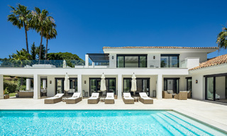 Luxurious renovated modern Mediterranean villa for sale, frontline golf in Nueva Andalucia, Marbella 73877 