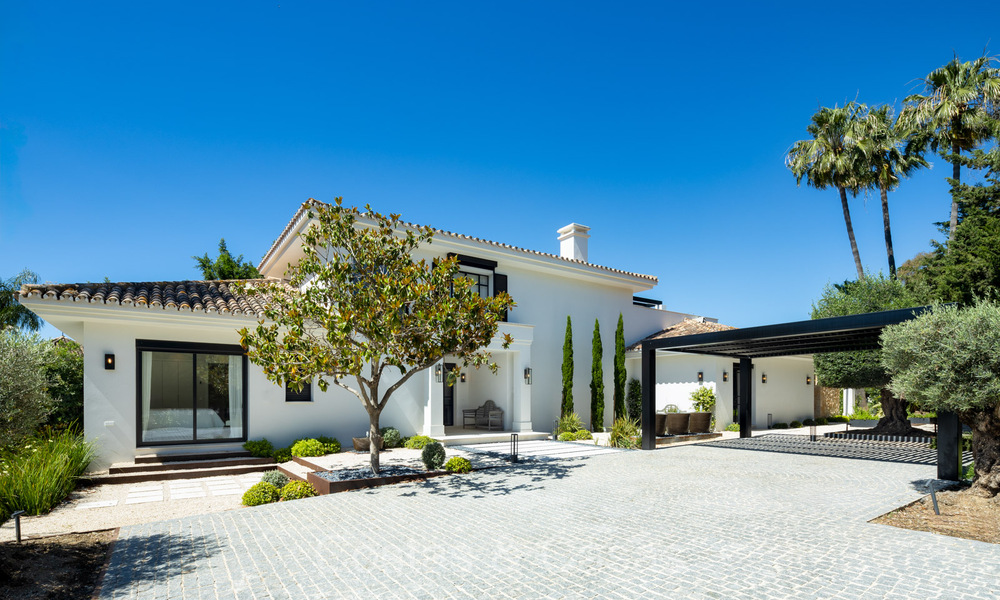 Luxurious renovated modern Mediterranean villa for sale, frontline golf in Nueva Andalucia, Marbella 73878