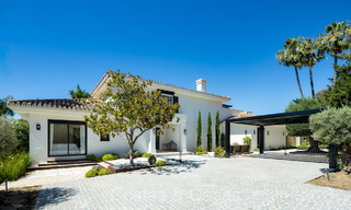 Luxurious renovated modern Mediterranean villa for sale, frontline golf in Nueva Andalucia, Marbella 73878 