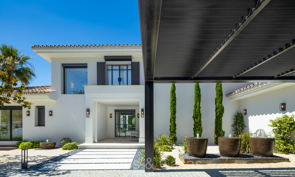 Luxurious renovated modern Mediterranean villa for sale, frontline golf in Nueva Andalucia, Marbella 73879