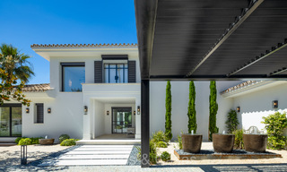 Luxurious renovated modern Mediterranean villa for sale, frontline golf in Nueva Andalucia, Marbella 73879 