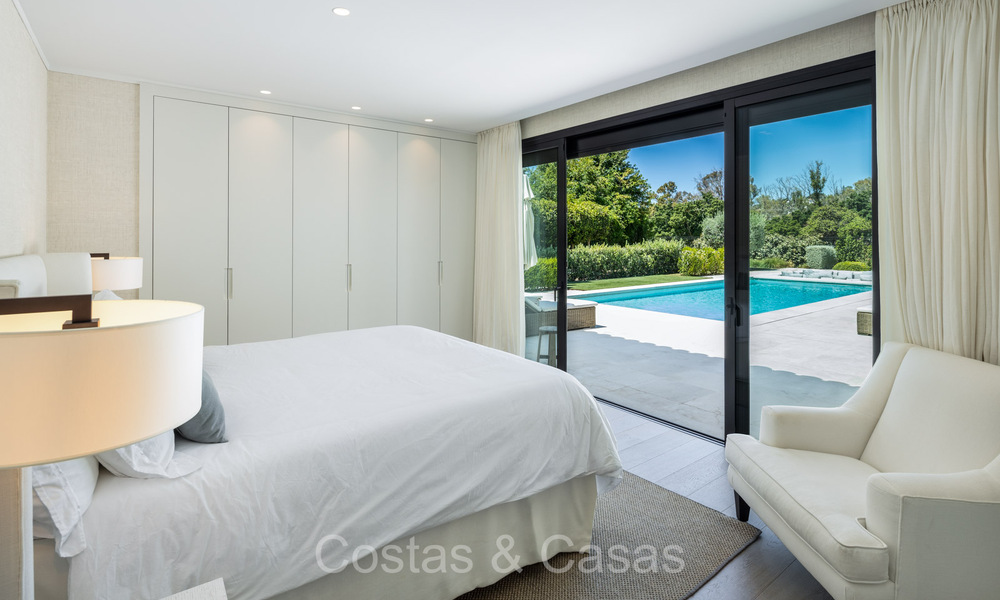 Luxurious renovated modern Mediterranean villa for sale, frontline golf in Nueva Andalucia, Marbella 73882