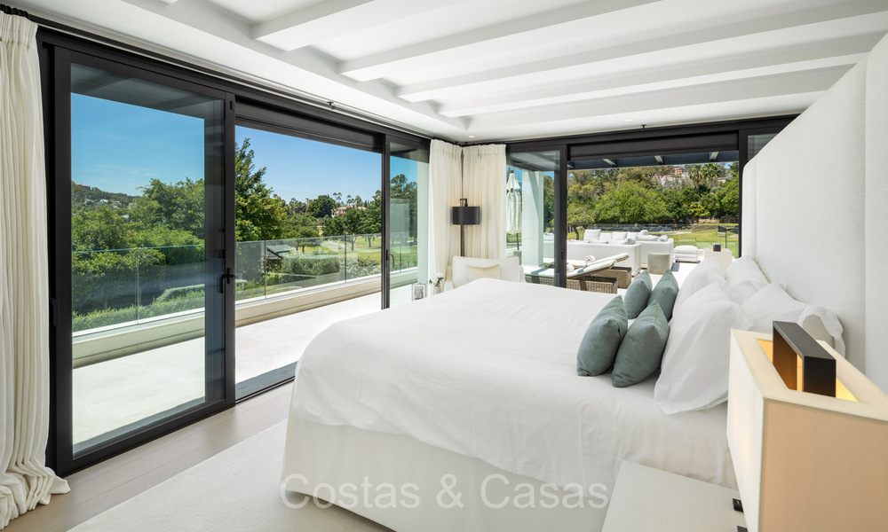 Luxurious renovated modern Mediterranean villa for sale, frontline golf in Nueva Andalucia, Marbella 73890