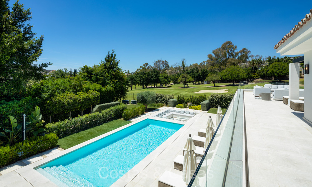 Luxurious renovated modern Mediterranean villa for sale, frontline golf in Nueva Andalucia, Marbella 73891