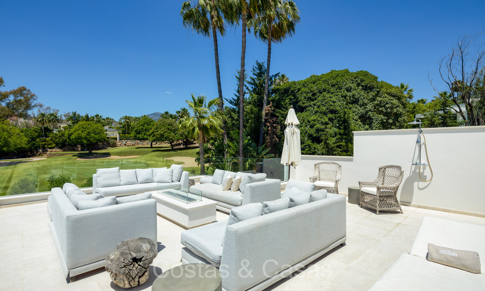 Luxurious renovated modern Mediterranean villa for sale, frontline golf in Nueva Andalucia, Marbella 73892