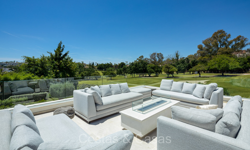 Luxurious renovated modern Mediterranean villa for sale, frontline golf in Nueva Andalucia, Marbella 73893