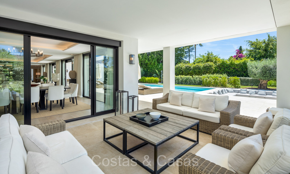 Luxurious renovated modern Mediterranean villa for sale, frontline golf in Nueva Andalucia, Marbella 73899