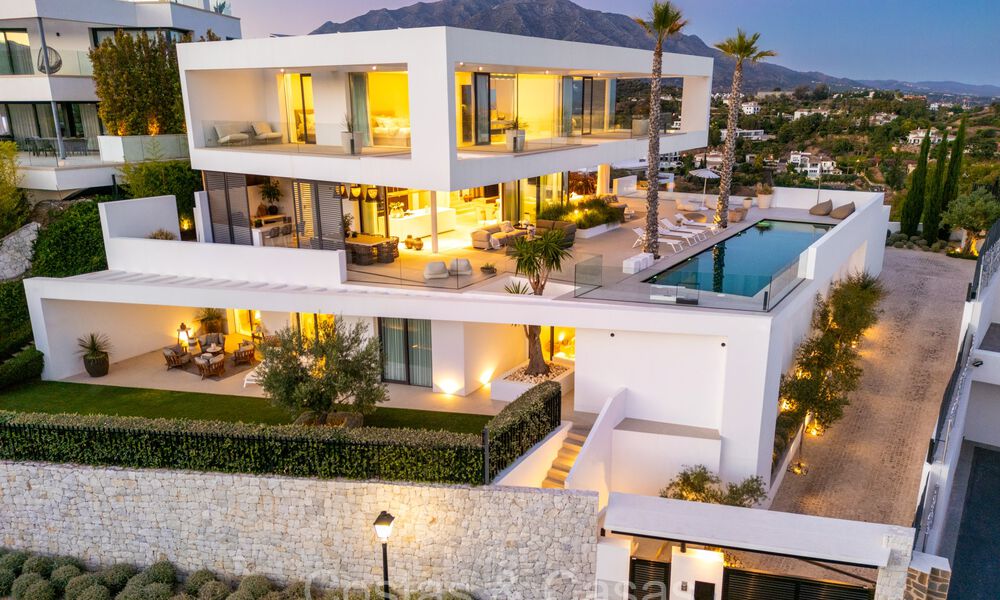 Majestic designer villa with cutting-edge architecture for sale in La Quinta, Benahavis - Marbella 73978