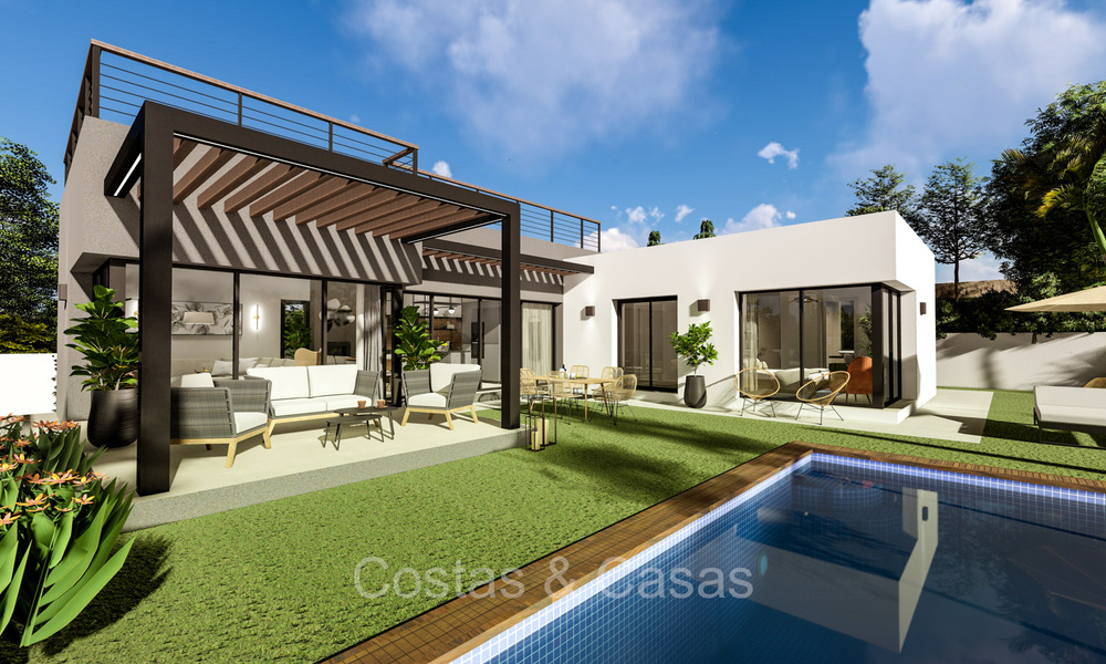 Modernist new build villa for sale in a golf area near Estepona centre 74180