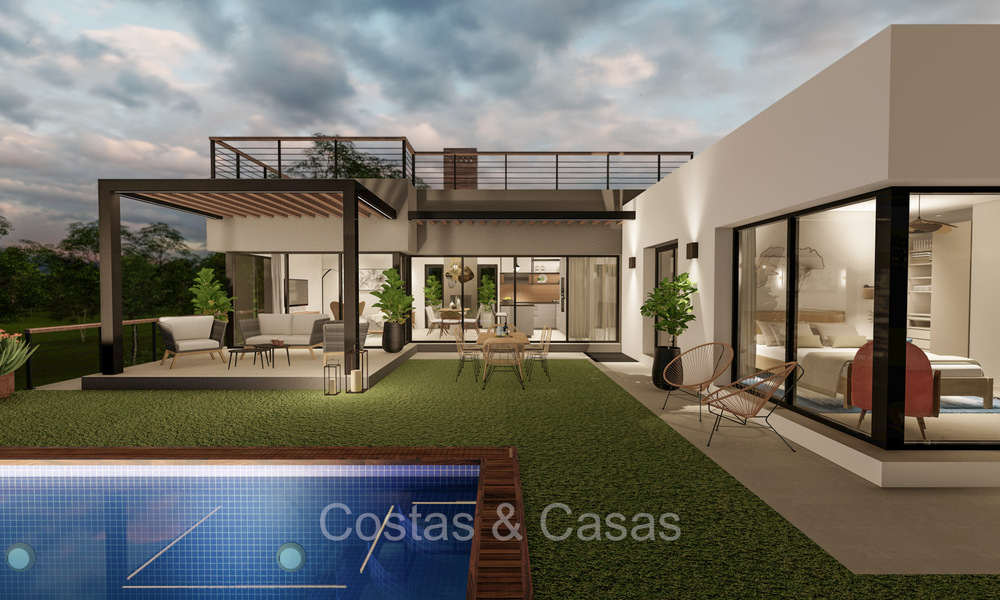 Modernist new build villa for sale in a golf area near Estepona centre 74181