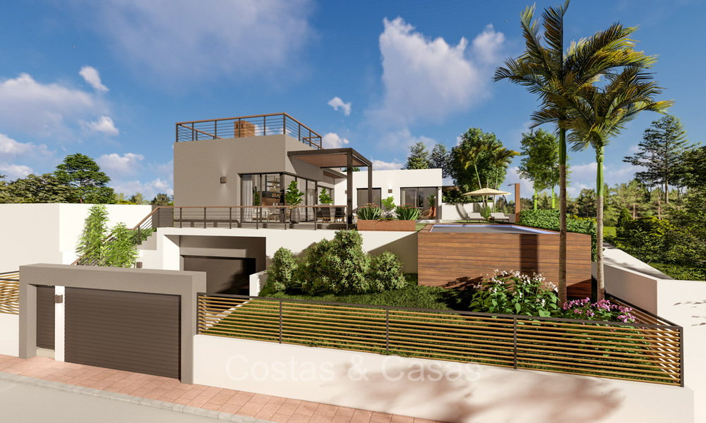 Modernist new build villa for sale in a golf area near Estepona centre 74184