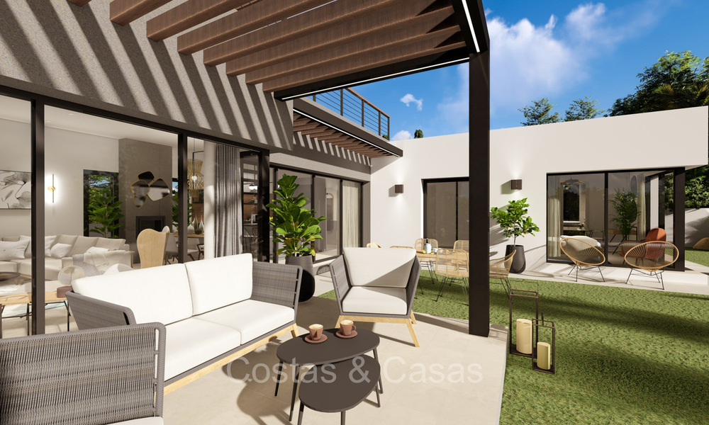 Modernist new build villa for sale in a golf area near Estepona centre 74194