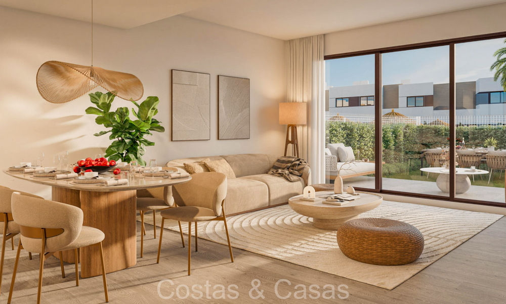 New on the market! Modern townhouses for sale, a stone's throw from the golf courses in Mijas Costa, Costa del Sol 74262