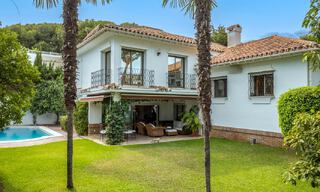 Charming Mediterranean villa for sale just a stone's throw from the beach in Los Monteros, east of Marbella centre 74332 