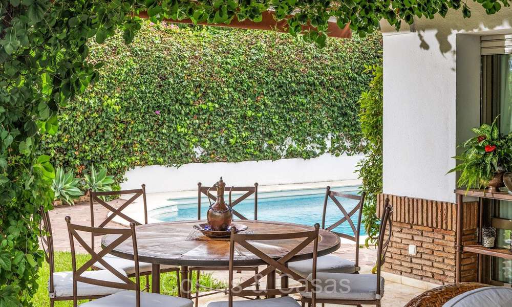 Charming Mediterranean villa for sale just a stone's throw from the beach in Los Monteros, east of Marbella centre 74348