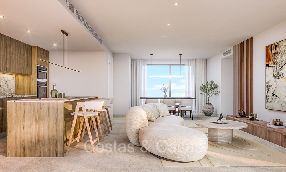 New on the market. Stylish apartments with phenomenal sea views for sale in a luxury resort in Fuengirola, Costa del Sol 74358