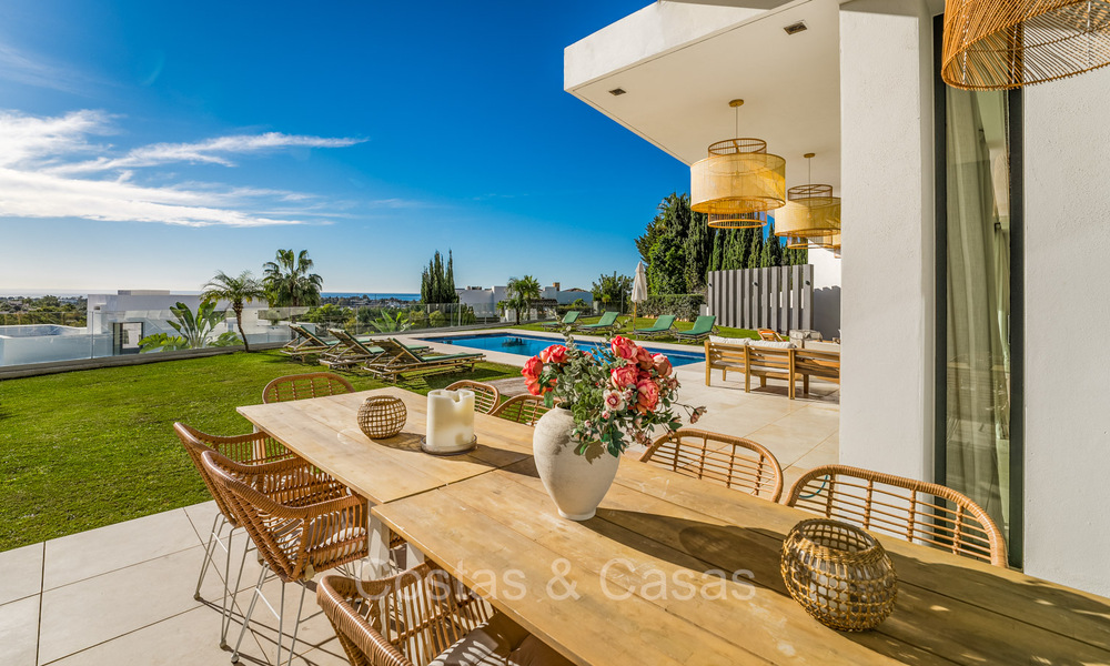 Modernist luxury villa for sale with panoramic sea views in an exclusive area of Benahavis - Marbella 74431