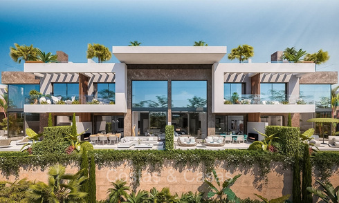 First class new build houses with modernist design for sale in a gated urbanisation east of Marbella centre 74444