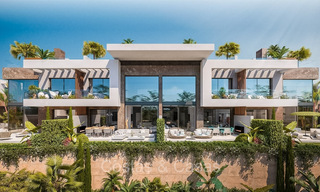 First class new build houses with modernist design for sale in a gated urbanisation east of Marbella centre 74444 