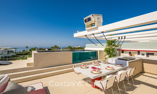 Sophisticated luxury home for sale in a progressive complex with panoramic sea views on Marbella’s Golden Mile 74593 