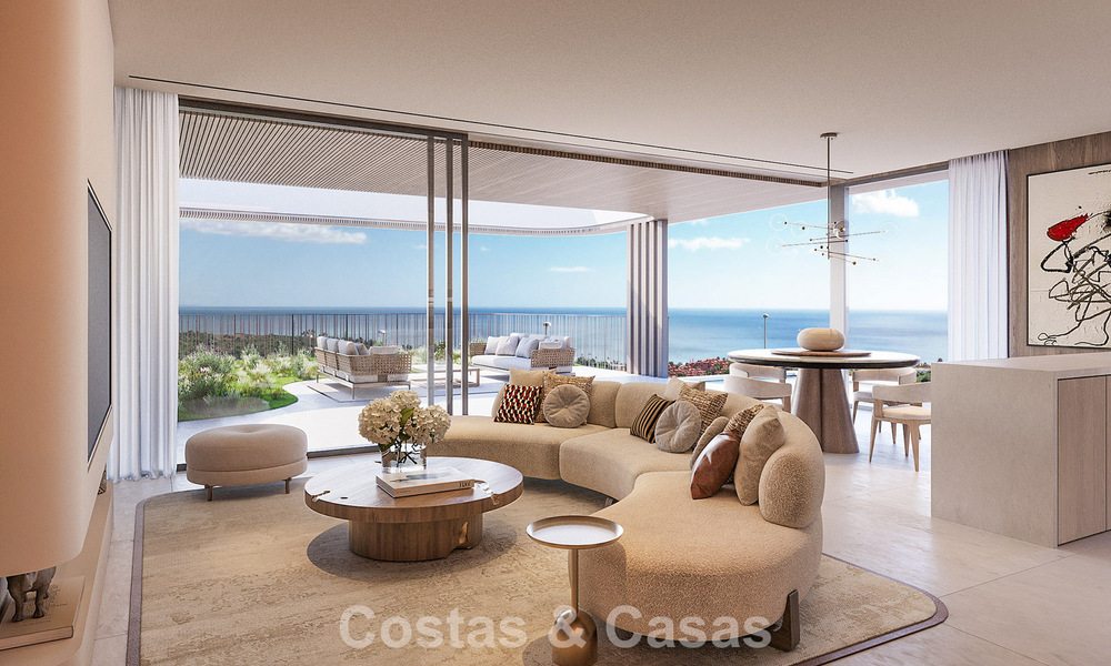 Pre-launch! New, innovative apartments with breathtaking sea views for sale in Casares, Costa del Sol 74764