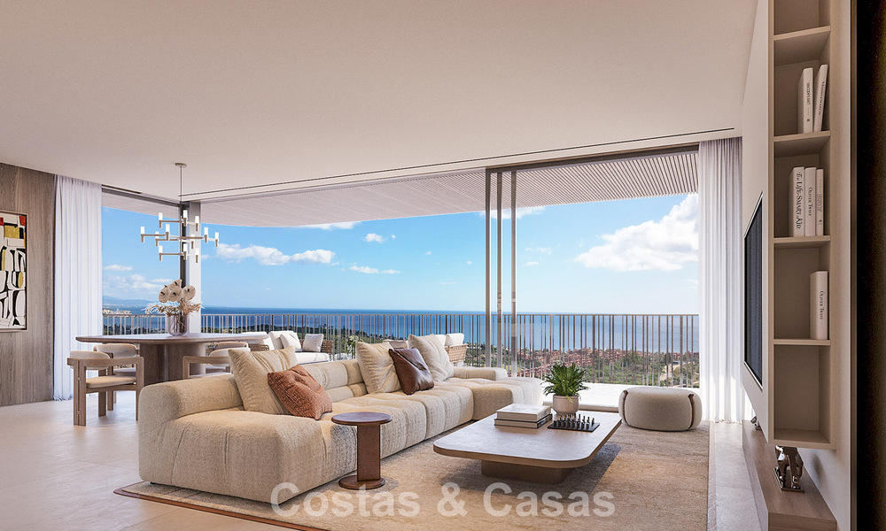 Pre-launch! New, innovative apartments with breathtaking sea views for sale in Casares, Costa del Sol 74765