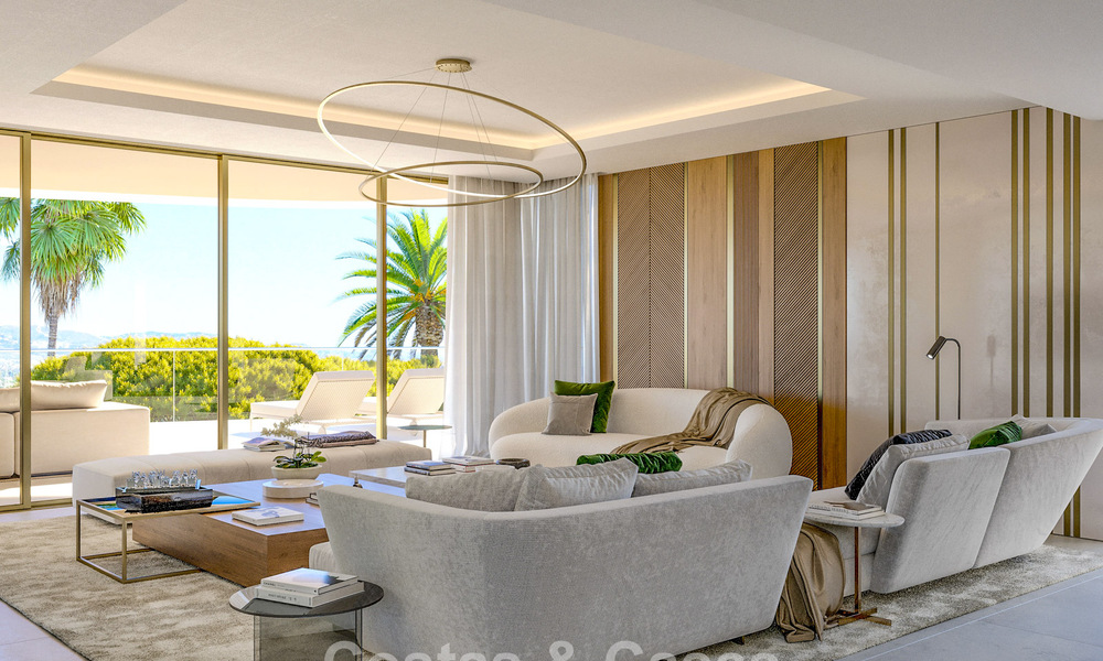 New to the market. Avant-garde style apartments with fantastic sea views for sale in Benahavis - Marbella 74836