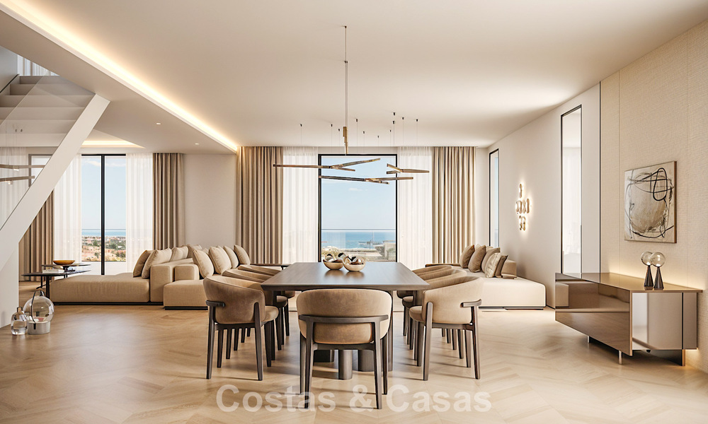 New to the market. Avant-garde style apartments with fantastic sea views for sale in Benahavis - Marbella 774213