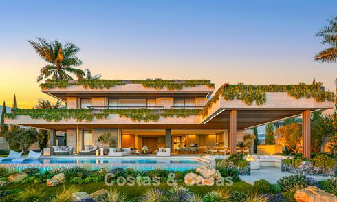 Impressive new build villas for sale with sea, golf and mountain views in Benahavis - Marbella 74845