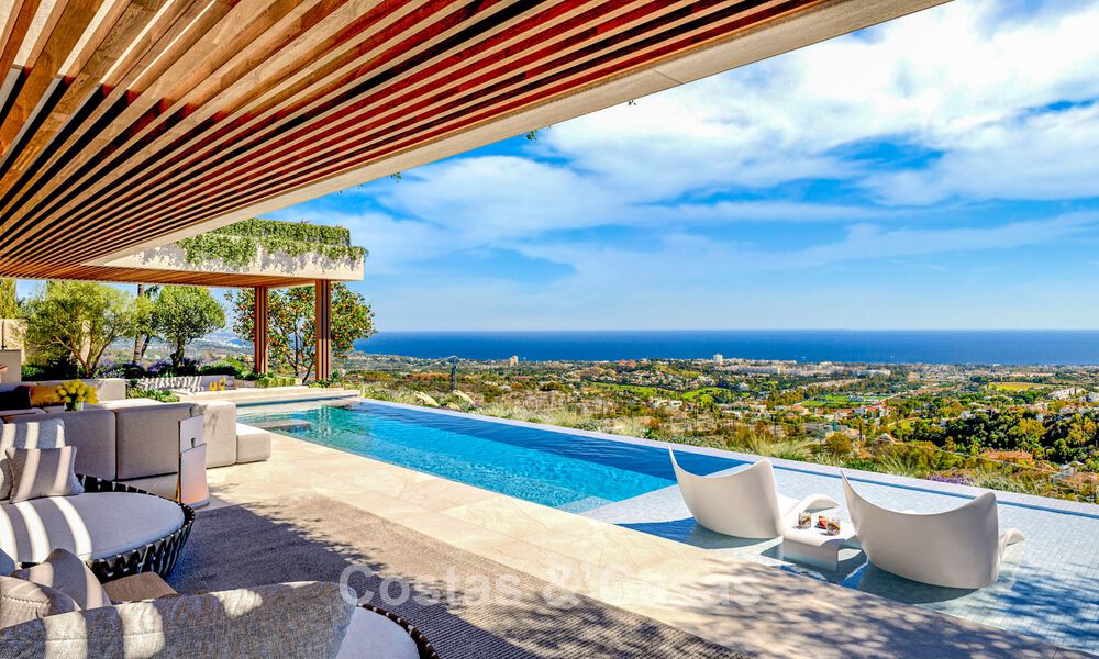 Impressive new build villas for sale with sea, golf and mountain views in Benahavis - Marbella 74851