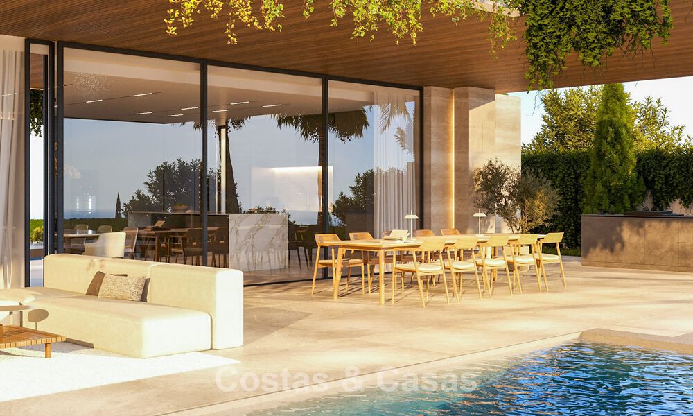 Impressive new build villas for sale with sea, golf and mountain views in Benahavis - Marbella 74855