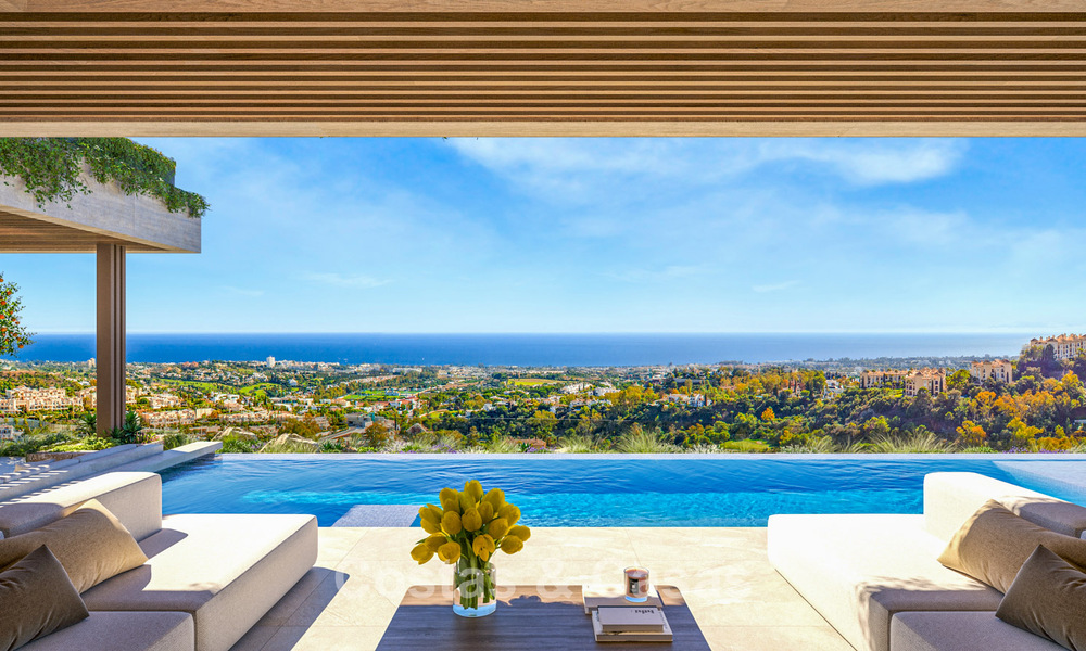 Impressive new build villas for sale with sea, golf and mountain views in Benahavis - Marbella 74859