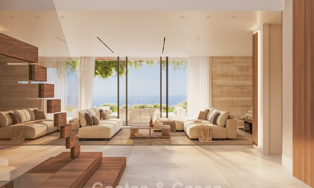 Impressive new build villas for sale with sea, golf and mountain views in Benahavis - Marbella 74867