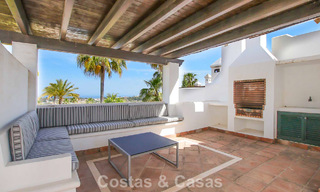 Spacious, move-in ready townhouse for sale with sea view in a gated complex in Benahavis - Marbella 773534 