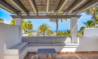 Spacious, move-in ready townhouse for sale with sea view in a gated complex in Benahavis - Marbella 773537 