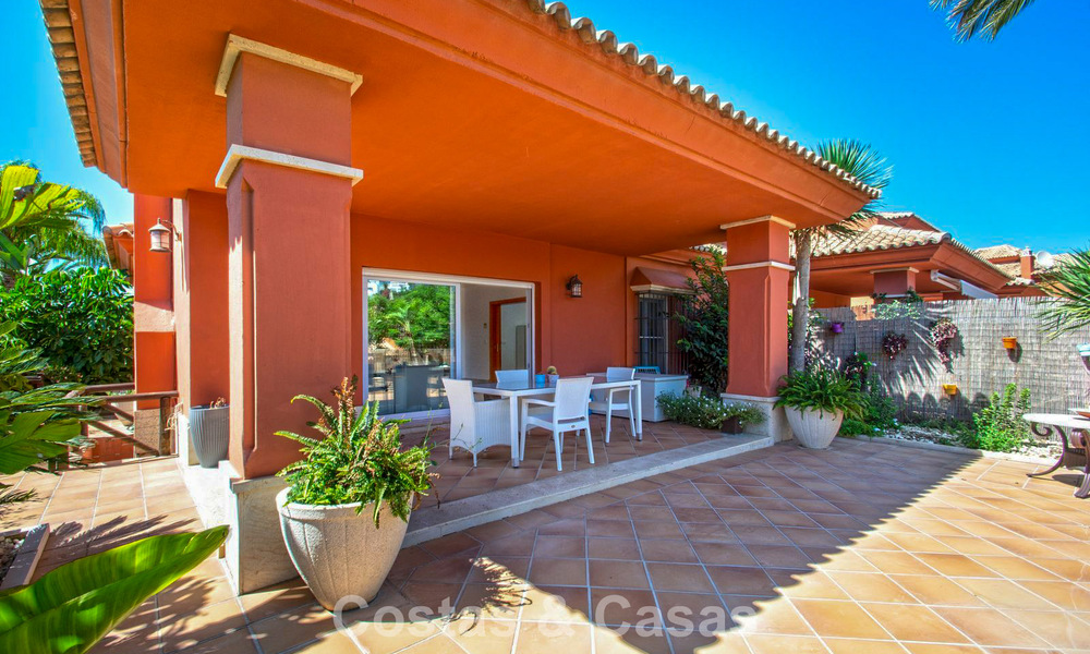 Spacious semi-detached house for sale in a gated golf resort in East Marbella 773484