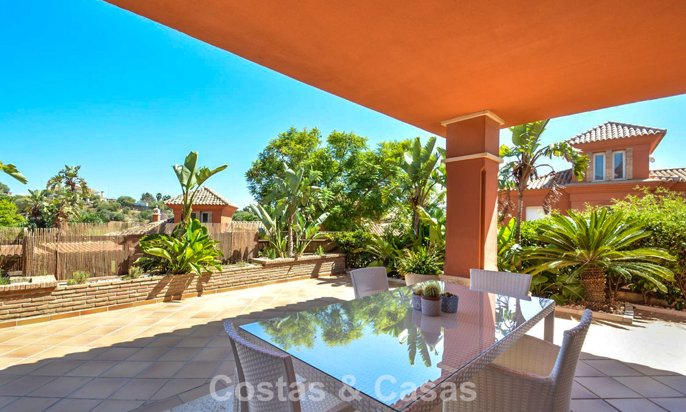 Spacious semi-detached house for sale in a gated golf resort in East Marbella 773486