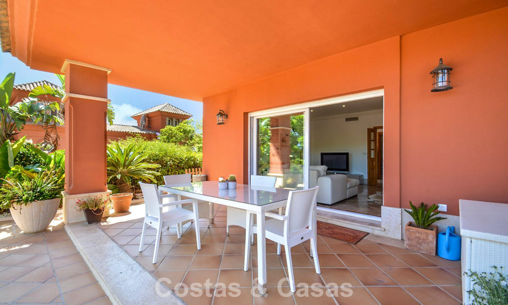 Spacious semi-detached house for sale in a gated golf resort in East Marbella 773506