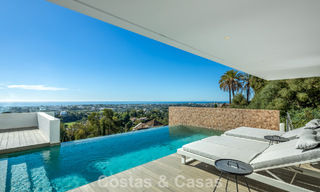 Ready to move in, modernist luxury villa for sale, with sea views in a gated community in Benahavis - Marbella 773597 