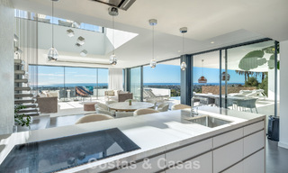 Ready to move in, modernist luxury villa for sale, with sea views in a gated community in Benahavis - Marbella 773602 