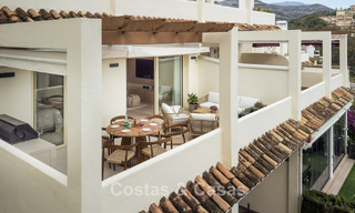 Contemporary renovated luxury apartment for sale with panoramic sea views in Nueva Andalucia’ Golf Valley, Marbella 773775 