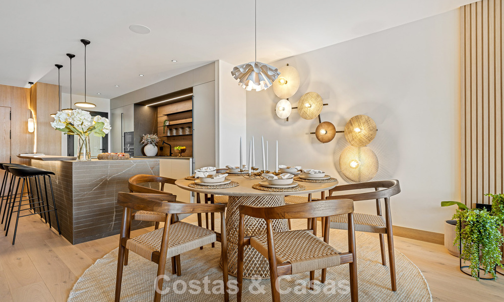 Contemporary renovated luxury apartment for sale with panoramic sea views in Nueva Andalucia’ Golf Valley, Marbella 773777