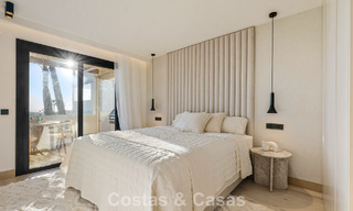 Contemporary renovated luxury apartment for sale with panoramic sea views in Nueva Andalucia’ Golf Valley, Marbella 773782 