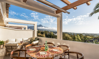 Contemporary renovated luxury apartment for sale with panoramic sea views in Nueva Andalucia’ Golf Valley, Marbella 773787 