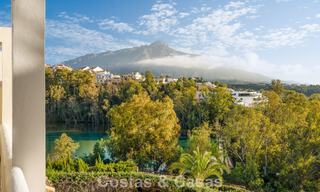 Contemporary renovated luxury apartment for sale with panoramic sea views in Nueva Andalucia’ Golf Valley, Marbella 773788 